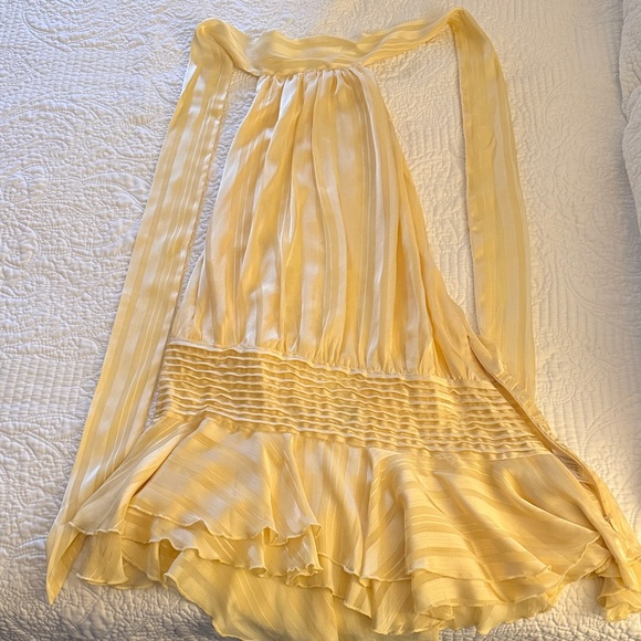 Peppermayo Willow Chiffon Mini Dress - Yellow - Picture 2 of 6